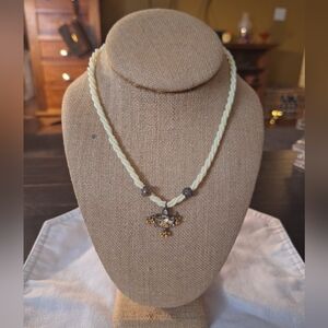 Vintage Artisan Beaded Necklace